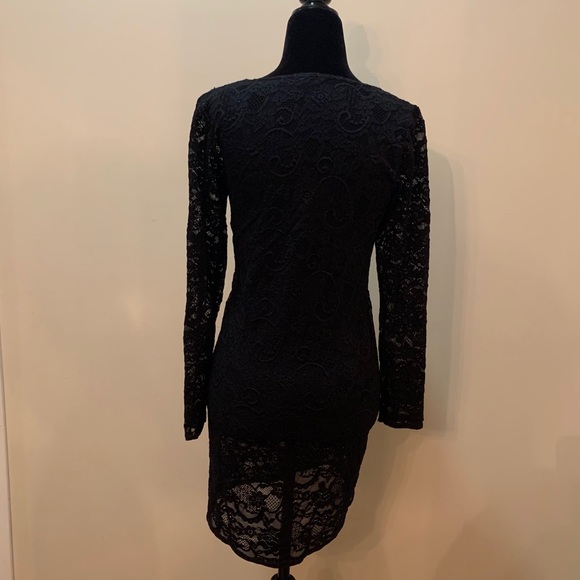 Talula Women’s Stretch Lace Dress Black - Picture 2 of 7